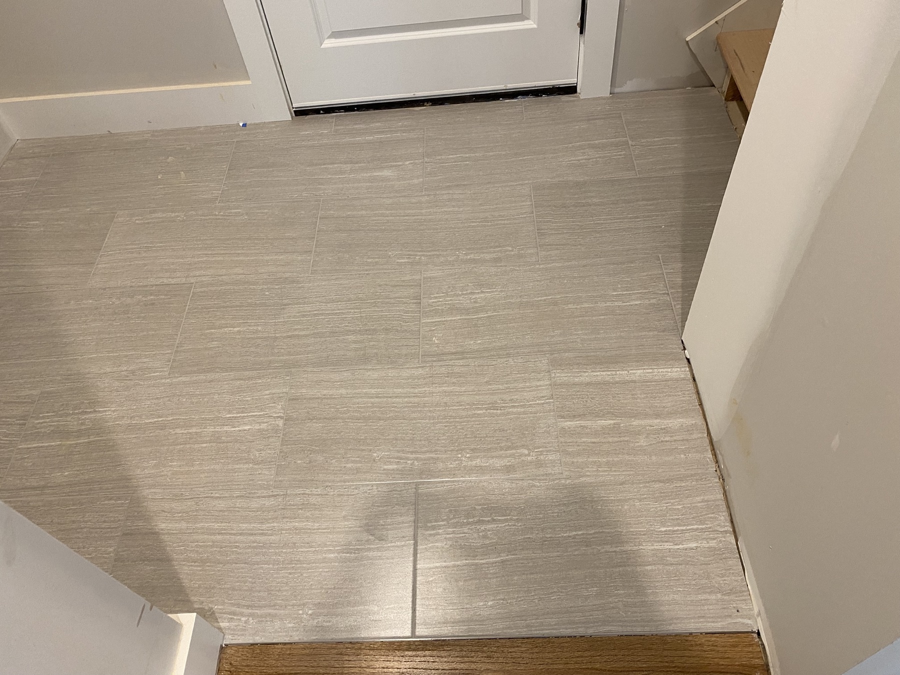 Entry · large-format floor tile